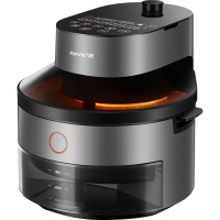 九阳蒸汽空气炸锅 家用 电烤炉家用烧烤箱大容量智能 薯条机 深空灰色