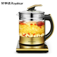 荣事达(Royalstar)养生壶煮茶器煮茶壶多功能电水壶烧水壶电热水壶茶壶玻璃水壶配滤网2L