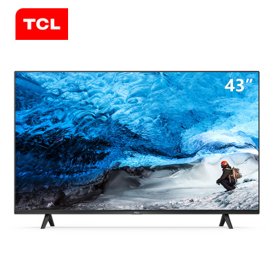 TCL电视机43寸 全面屏wifi智能网络液晶电视卧室客厅 黑色 官方标配