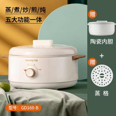 九阳电炖锅煲汤锅紫陶瓷砂锅家用煲汤的锅全自动多功能煮粥GD160 白色