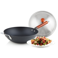 九阳(Joyoung)炒锅铸铁锅炒菜锅铁锅老式生铁锅燃气灶电磁炉通用 CZH3207[直径32CM 铸铁炒锅]