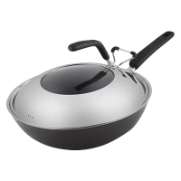 九阳(Joyoung)炒锅铸铁锅32cm炒菜锅铁锅老式生铁锅燃气灶电磁炉通用 30CM口径
