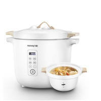 九阳(Joyoung)电炖锅4.5升 电炖盅煮粥锅养生锅煲汤锅 白瓷电锅全自动预约家用D-45Z2 北山系列