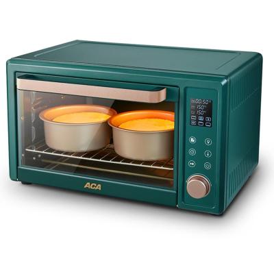 ACA/北美电器 ATO-G40ACA电烤箱家用全自动多功能大容量搪瓷烤箱 复古绿