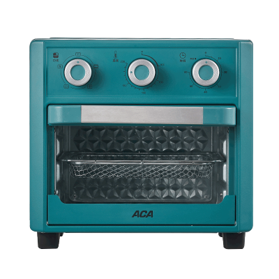 ACA北美电器空气炸锅电烤箱一体机家用小型2022新款烘焙专用 绿色
