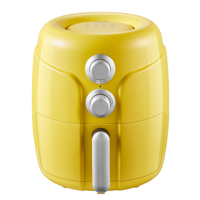 北美电器 ACA 空气炸锅3升家用新款网红多功能电炸锅小型薯条机 黄色 黄色