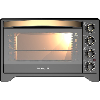 九阳电烤箱家用烘焙大容量多功能全自动38升蛋糕用J98干果机正品 黑+金