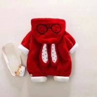 0-3岁宝宝连体连帽加绒加厚连体哈衣