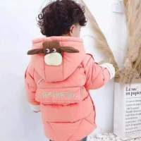 1-3岁男女宝宝加绒加厚连帽小棉衣