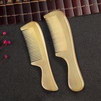 【专营好货】天然白水牛角梳子檀木檀香木梳牦牛角网红款长发专用女静电防 精选特买