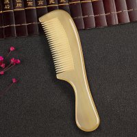 [专营好货]天然白水牛角梳子檀木檀香木梳牦牛角网红款长发专用女静电防 精选特买