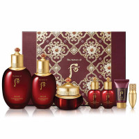 韩国Whoo后套装盒套装 护肤保湿化妆品 面部护肤套装礼盒 津率享红华凝香七件套 正品 (紧致抗皱)