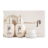 韩国Whoo后套装水乳面霜小样试用装 雪玉凝中样三件套 正品