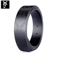 休闲头层牛皮真皮腰带条平滑扣纯牛皮单层无夹层圆孔无头皮带3.4