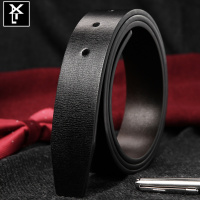 不带头皮带男真皮无头皮带男士腰带针扣牛皮裤带带身无皮带头