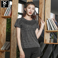 雪千羽 户外速干T恤女短袖透气网眼弹力跑步速干衣男情侣快干运动健身T恤