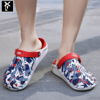 雪千羽 洞洞鞋男生个性韩版情侣2020新款开车拖鞋两用海边下水沙滩凉鞋男同款