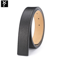 无头皮带男真皮打孔腰带条十字纹优质牛皮针扣腰带身皮带不带头