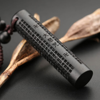 雪千羽 黑檀木刻乌木挂件 实木质汽车创意钥匙扣挂饰