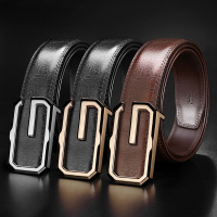 皮带男士真皮平滑扣休闲百搭腰带男韩版年轻人时尚潮流青年裤带