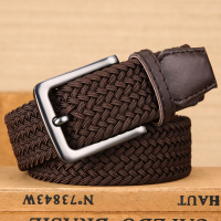 男士皮带夏季休闲裤百搭弹力腰带裤带编织皮带韩版中青年裤带