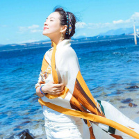 长方形丝巾女中年妈妈款春秋薄款洋气时尚围巾百搭披肩纱巾
