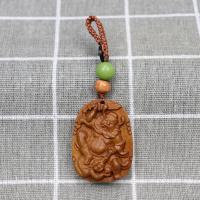 桃木捉鬼天师钟馗车钥匙扣木制伏魔大将军礼品挂件生日 钟馗