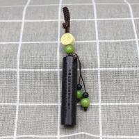 黑檀木心经钥匙扣 木质般若波罗蜜多心经汽车挂件男女款 福字款