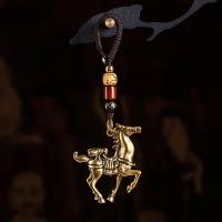 雪千羽 铜汽车钥匙扣挂件复古包包挂饰品摩托车手工编织菩提 『马上赢』