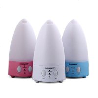 精油台灯香薰机 led加湿器七彩 mini静音创意空气净化电器 白色 欧规