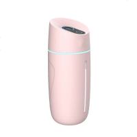 创意车载家用电器静音桌面三合一迷你usb补水仪夜灯 粉色 68mm*68mm*162mm