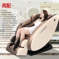 礼品音乐按摩椅家用全自动全身电动多功能豪华舱按摩沙发 A50香槟色蓝牙音乐+气囊包裹