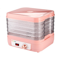 /F01干果机脱水风干机果蔬宠物肉类食品烘干机家用酸奶发酵 梅粉色