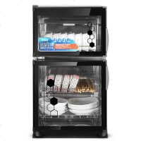 立式消毒柜商用 红外线消毒餐具柜家用单食堂餐馆碗柜 红外中温+臭氧消毒柜[双380L]