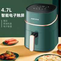 4.7升绿色触屏款 家用智能空气炸锅全自动大容量家庭低脂多功能无油烟薯条机