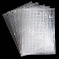 [60个装加厚]A4透明文件袋按扣袋资料袋档案袋学生试卷袋文件夹 白色[5个装]