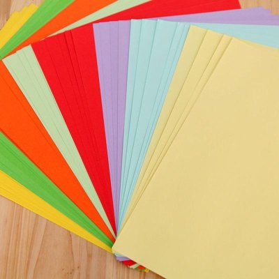 彩纸A4彩色复印纸卡纸折纸手工纸混色装70g打印办公批发100张 10色混装 1包复印纸