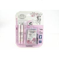 学生文具墨囊钢笔套装2025/2881兰花瓷可替换墨囊直液笔 单板价[2881可擦蓝色] 其它