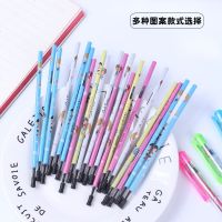 中性笔芯0.38黑色全针管红色学生用考试晶蓝替芯0.5mm笔芯水笔芯 0.38黑色20支笔芯+2支笔 男孩女孩