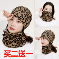 围巾韩版百搭围脖学生秋冬季套脖针织保暖头套护颈脖套男女帽子