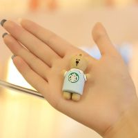 钥匙扣女ins卡通几何切面可爱汽车情侣韩包包手机钥匙链 星巴克X