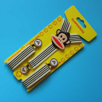 儿童背带夹小孩宝宝吊裤带可调节男女童防滑吊裤夹婴幼儿松紧吊带