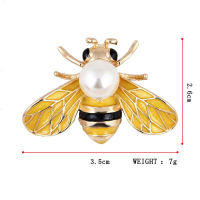 韩版可爱小蜜蜂儿童动物胸针小黄蜂百搭开衫别针领针连衣裙胸花
