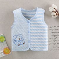 [款式多]秋冬宝宝彩棉保暖马甲三层夹棉儿童坎肩男女童加绒背心