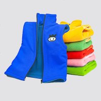 儿童摇粒绒马甲双层加厚外穿背心男女中大小孩坎肩宝宝春秋冬童装