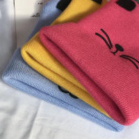 儿童帽子女秋冬季双层卡通婴儿保暖针织帽男3-12个月1-3岁宝宝帽6