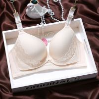 夏季薄款大码哺乳文胸一片式无钢圈喂奶前开扣孕妇内衣防下垂内衣