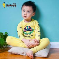 童装儿童内衣套装莱卡小蚂蚁男童女童宝宝薄款秋衣秋裤