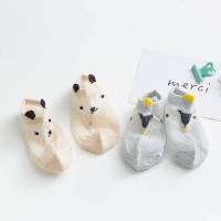夏季网眼薄款卡通可爱男女儿童超薄冰丝袜宝宝公主船袜短婴儿袜子