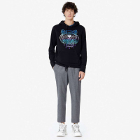 香港直邮 KENZO高田贤三 假日系列虎头刺绣全棉连帽卫衣男士